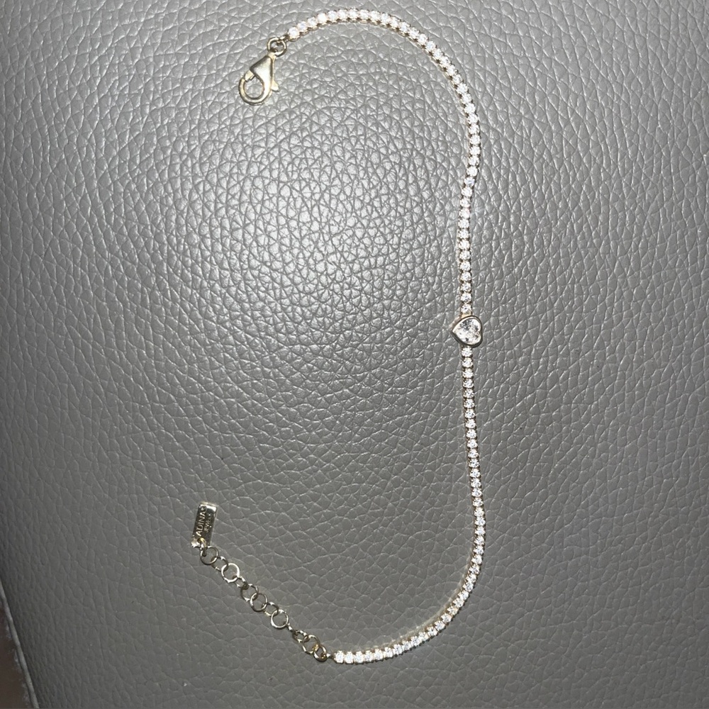Adina Eden heart bezel bracelet with box